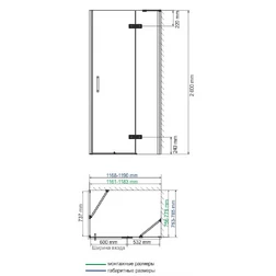 Душевой уголок Wasserkraft Aller White 10H06RW 120x80 см - изображение 9
