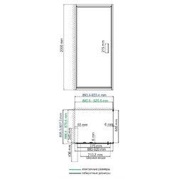 Душевой уголок Wasserkraft Salm 27I03 90x90 см - изображение 4
