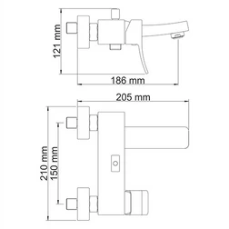 Смеситель Wasserkraft Aller 1061WHITE  для ванны с душем - изображение 6