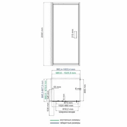 Душевой уголок Wasserkraft Salm 27I22 100x90 см - изображение 4