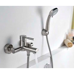 Смеситель Wasserkraft Wern 4201 для ванны с душем, матовый хром - изображение 2