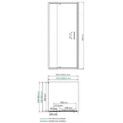 Душевой уголок Wasserkraft Berkel 48P28 85x90 см - изображение 9