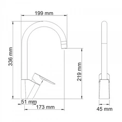 Смеситель Wasserkraft Kammel 1803 для раковины - изображение 2