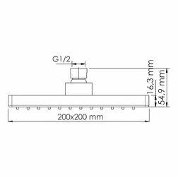 Верхний душ Wasserkraft A028 - изображение 3