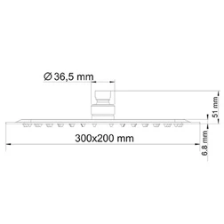 Верхний душ Wasserkraft A069 - изображение 3