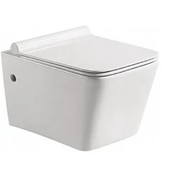 Комплект SantiLine SL-5004 + SL-01 безободковый унитаз, с микролифтом+ система инсталляции с кнопкой смыва - изображение 2