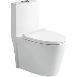 Унитаз-моноблок SantiLine SL-5019 безободковый, с микролифтом - изображение 2