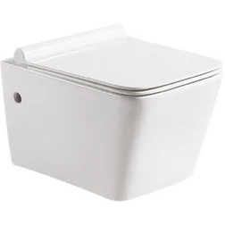 Унитаз подвесной SantiLine SL-5004 безободковый, с микролифтом - изображение 1
