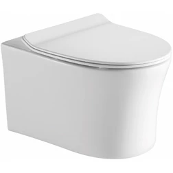 Унитаз подвесной SantiLine SL-5006 безободковый, с микролифтом - изображение 1