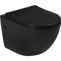 Унитаз подвесной SantiLine SL-5018MB безободковый, с микролифтом - изображение 1