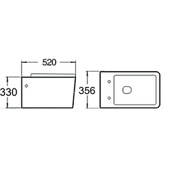 Унитаз подвесной SantiLine SL-5004MB безободковый, с микролифтом - изображение 2