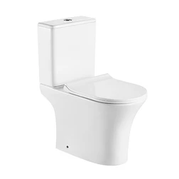 Унитаз компакт CeramaLux 1217-P с бачком и сиденьем Микролифт - изображение 6