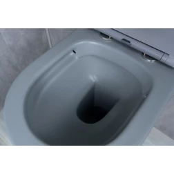 Подвесной унитаз серый матовый Gid Tr2130gm - изображение 5
