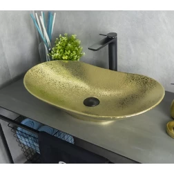 Золотая керамическая раковина Gid Gd9811 - изображение 2